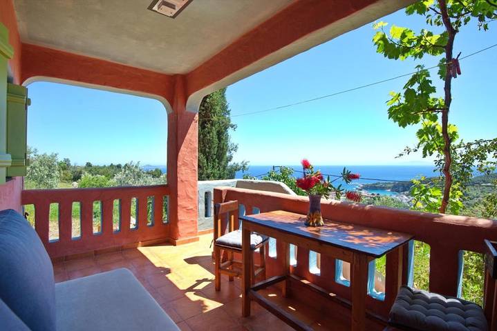 Appartement de vacances pour 2 personnes, avec Balcon et Terrasse ainsi que Jardin et Vue