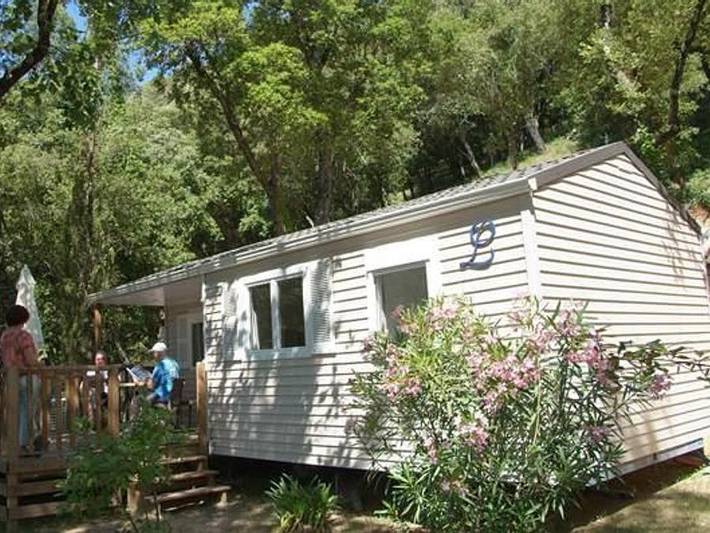 Camping Sites et Paysages - Les Pinèdes  - Mobilheim 4 personen - Hoher Komfort Figuéras in La Colle-sur-Loup, Mittelmeerküste (Frankreich)