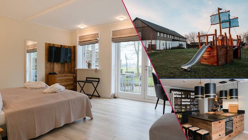 Village vacances pour 4 personnes, avec jardin et sauna en Mer du Nord