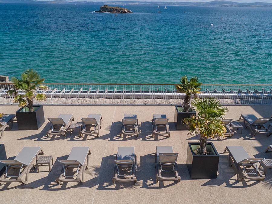 Pierre & Vacances Premium Résidence Coteau et la Mer - Wohnung 6 personen - - 1 Schlafzimmer + 1 Schlafalkoven - Terrasse oder Balkon - Meerblick in Douarnenez, Quimper und Umgebung