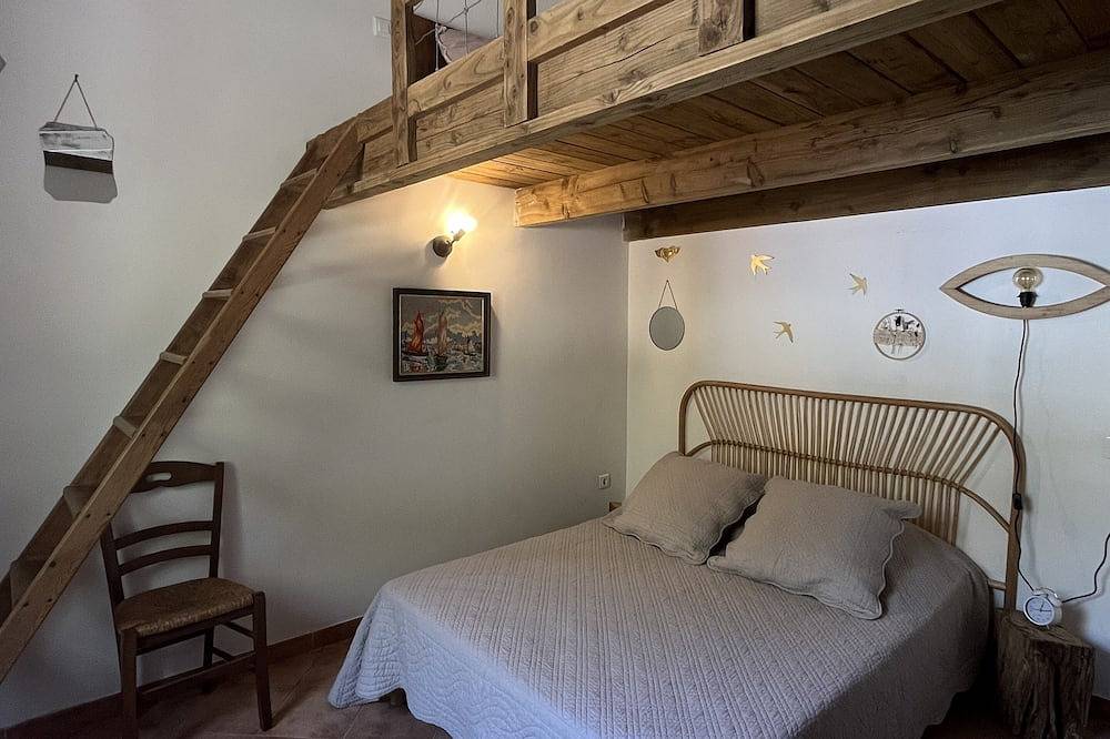 Caseddu affascinante, piccola pecora tipico della Corsica in Sartena, Sartène e dintorni