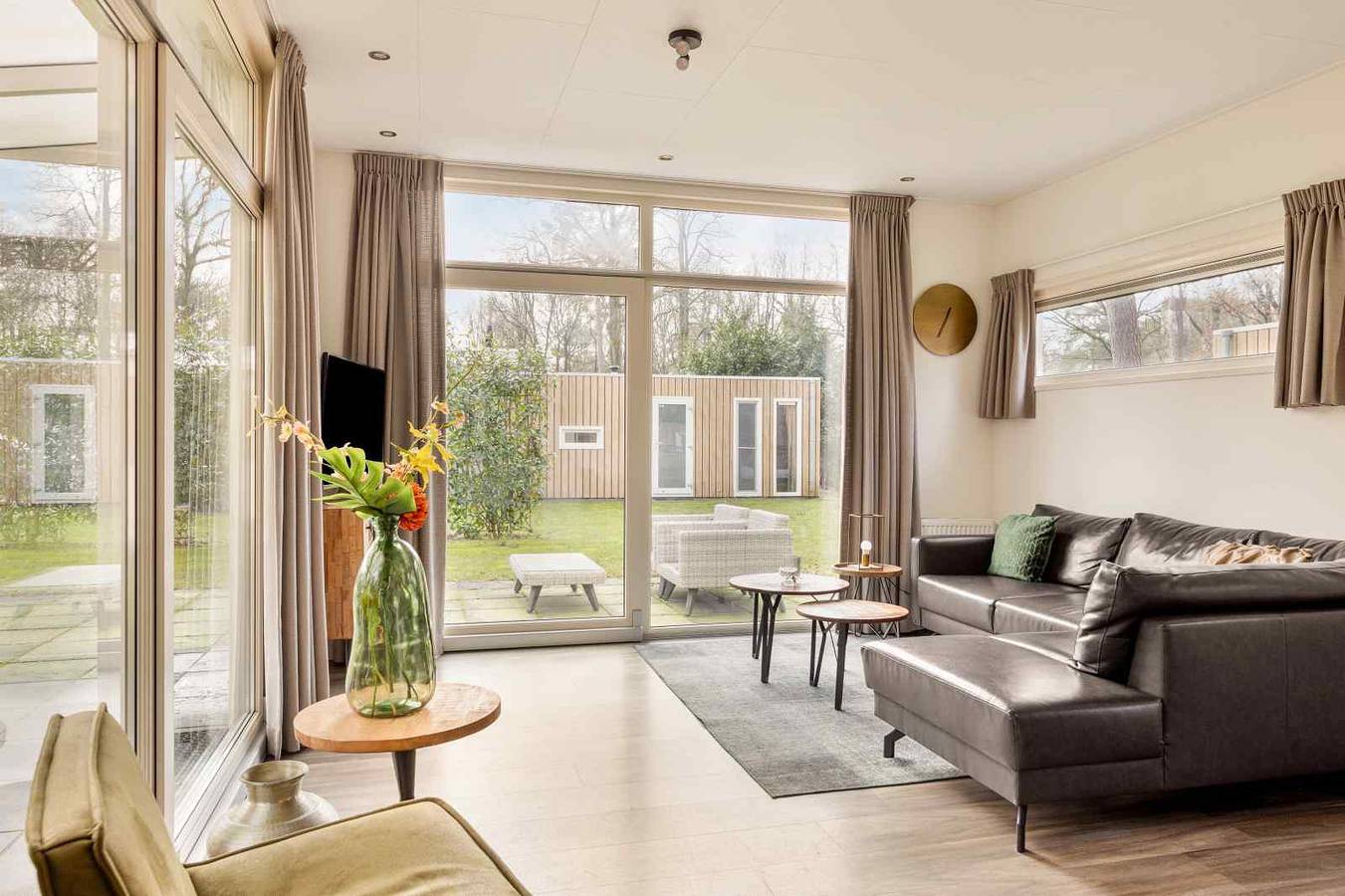 Luxe 4 persoons vakantiehuis met sauna op een vakantiepark in Drenthe in Hooghalen, Drenthe