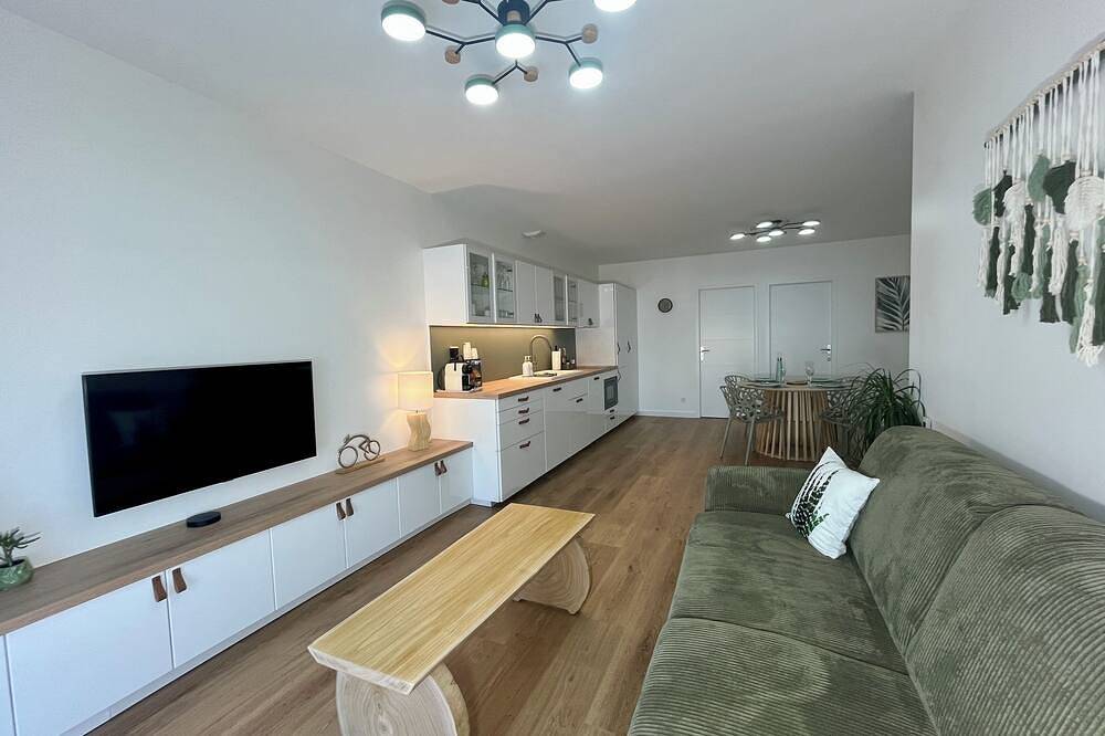 Ganze Wohnung, Rêve d'Evasion: schöne neue Wohnung, klimatisiert, komfortabel für 4 Personen in Lattes, Côte d'Améthyste