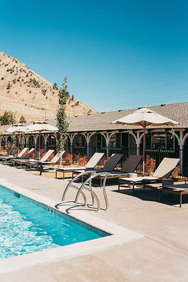 Ferienhaus für 4 Personen, mit Pool und Whirlpool sowie Terrasse in Wyoming