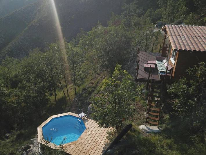 Maison d’hôte pour 2 personnes, avec Balcon et Jacuzzi ainsi que Terrasse et Jardin dans les Alpes maritimes