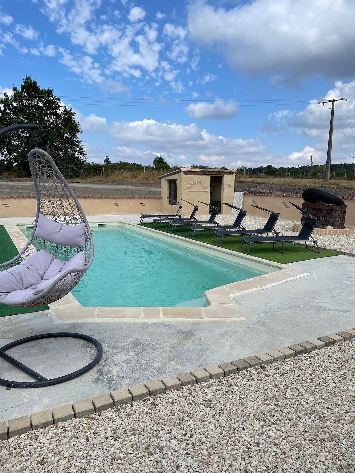 Ferienhaus 'L’alambic' mit privatem Pool, Terrasse und Wlan in Guizengeard, Charente