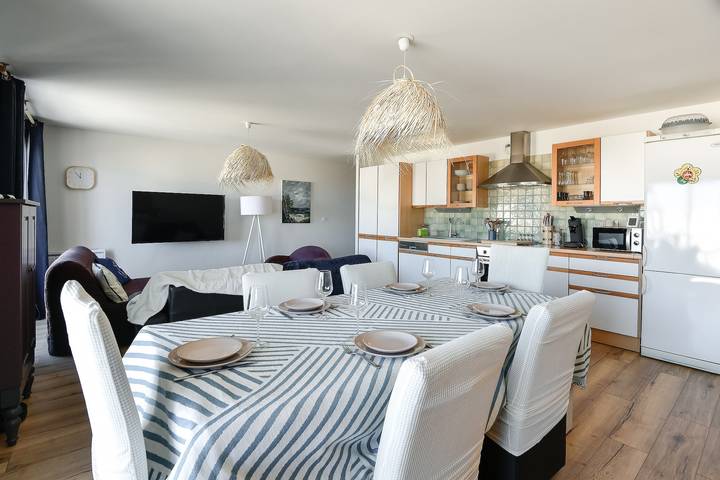 Ganze Wohnung, Appartement „La Madély“ mit Meerblick, 300 m zum Strand – Saint-Cécile/Camiers in Sainte Cécile Plage, Camiers