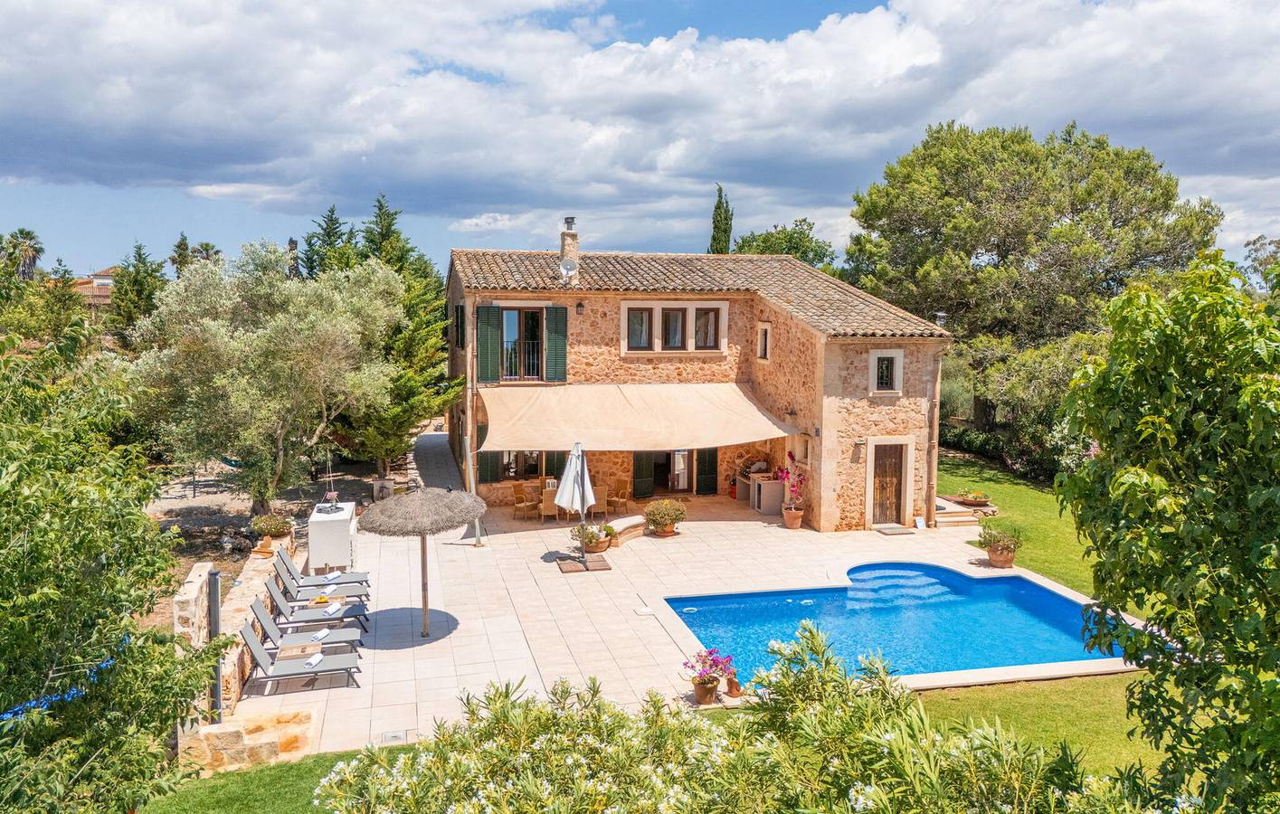 Gemütliche Wohnung mit Pool und Grill, in der Nähe von Ses Alqueries in Sencelles, Mallorca Inselmitte