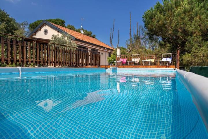 Villa per 10 persone, con Terrazza e Giardino nonché Piscina e Panorama a Nicolosi
