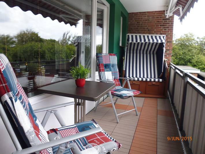 Ferienwohnung für 2 Personen, mit Balkon und Ausblick in Büsum