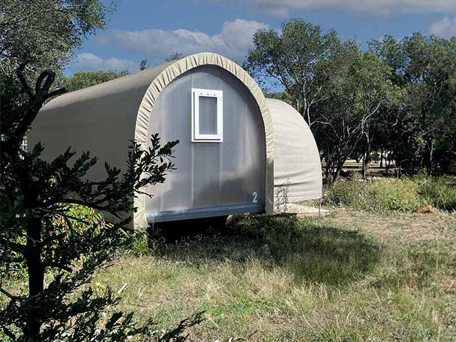 Camping Les Dolmens - Hébergement 4 personnes - Coco Sweet - 2 chambres in Méjannes-le-Clap, Région d'Alès