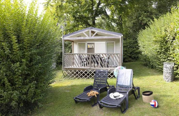 Mobil home pour 4 personnes, avec bassin pour enfant à Port-le-Grand