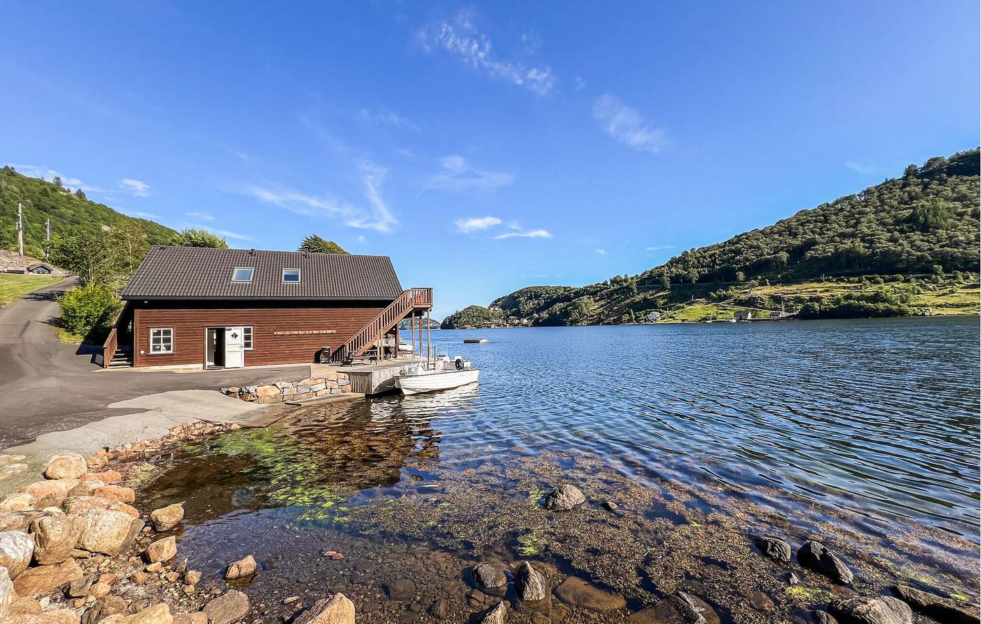 Casa de vacaciones para 6 personas con terraza in Farsund