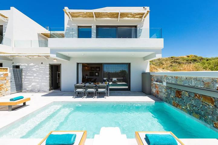 Ferienhaus für 7 Personen, mit Balkon und Garten in Plakias