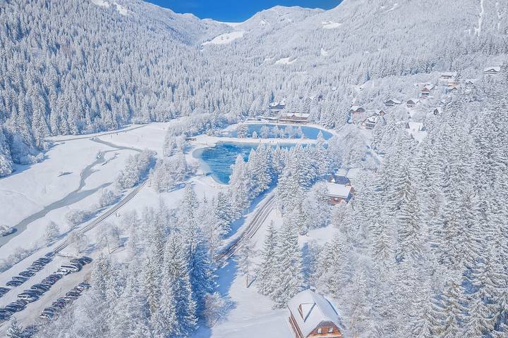 Ferienhaus für 5 Personen, mit Seeblick und Terrasse im Triglav Nationalpark