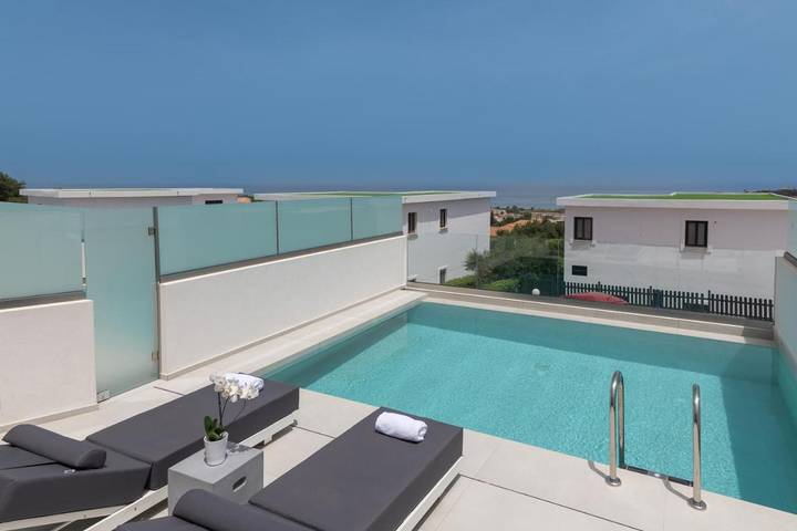 Ferienanlage für 3 Personen, mit Pool und Terrasse sowie Ausblick in Griechenland - 3