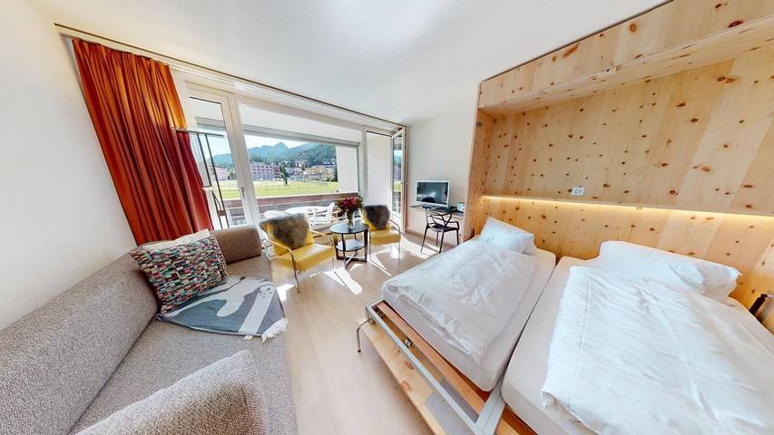 Ferienwohnung für 2 Personen, mit Balkon und Ausblick in St. Moritz - 4