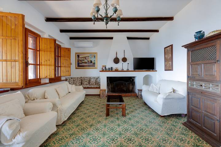 Villa Timbora am Strand mit Meerblick, Terrasse in San Giovanni di Sinis, Cabras
