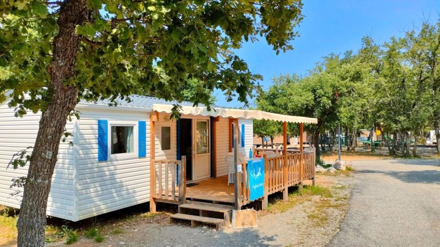 Zecamping 3* mobil-home clim 32m2 8 pers in Bauduen, Brignoles Region