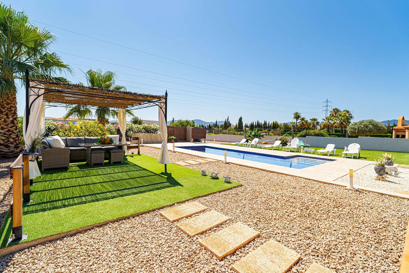 Villa Nimaf in Marratxí mit Pool und Garten in Sa Planera, Marratxí