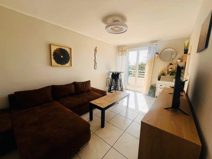 Ganze Wohnung, T2 Kabinenwohnung - Balkon Strandnähe - 4 Pers in La Côte Vermeille, Argelès-sur-Mer