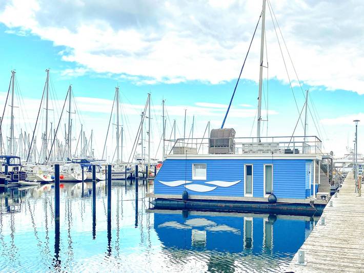 Hausboot für 5 Personen, mit Ausblick und Terrasse