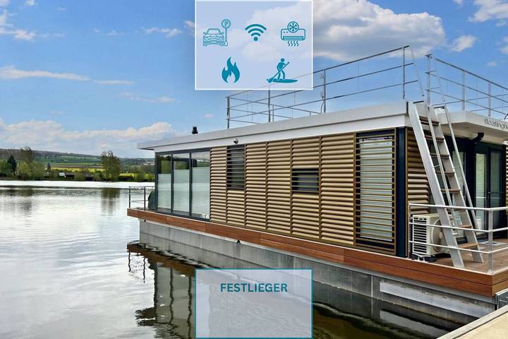 Ferienhaus für 4 Personen, mit Terrasse und Seeblick sowie Ausblick