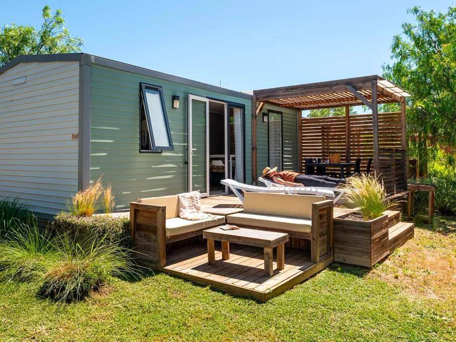 Flower Camping Le Rochelongue - Mobile home 4 persons - Mobil-home Standard 22m² - 2 bedrooms + Tv 4 pers in Cap d'Agde, Agde