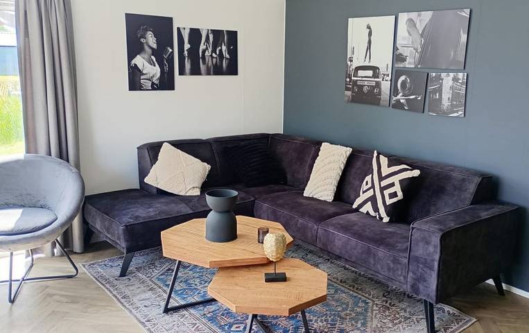 Chalet für 4 Personen, mit Terrasse und Garten sowie Seeblick und Ausblick in den Niederlande - 4
