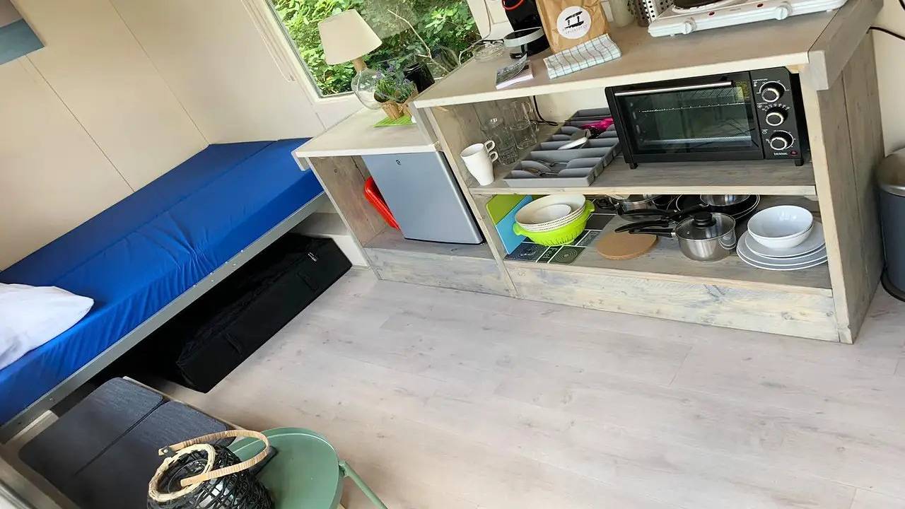 Vakantiehuis voor 3 personen met terras in Nederlandse kust