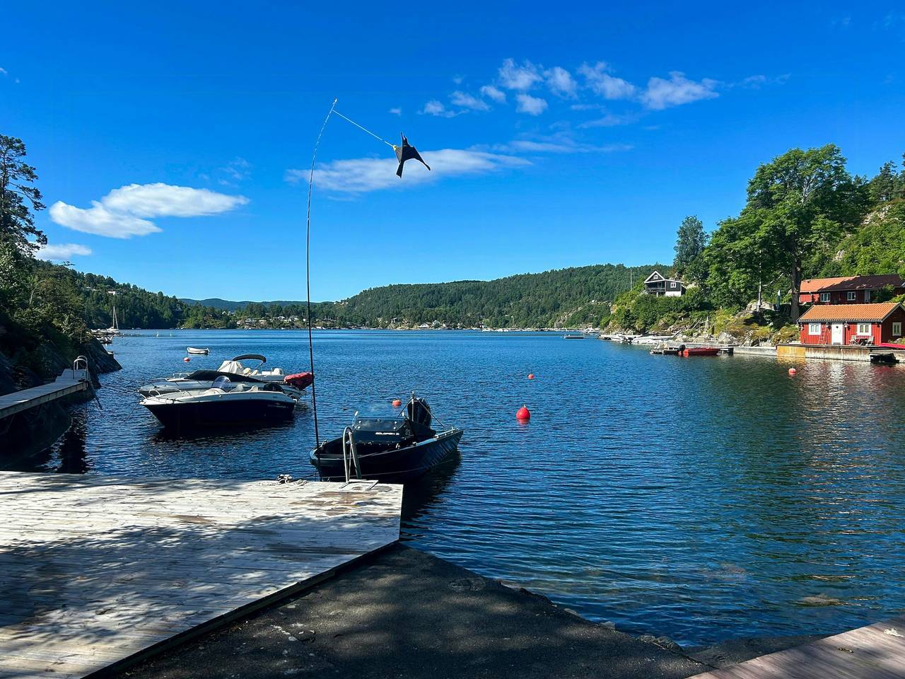 Ferienhaus am Wasser mit Badesteig am Oslofjord in Frogn
