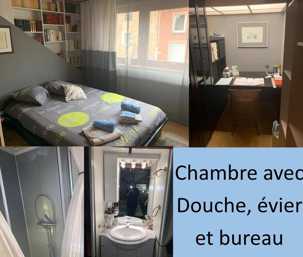 Appartement de vacances entier, Deluxe Room (2 Adults + 1 Child) in Frameries, Hainaut