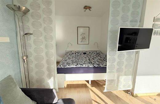 Apartamento vacacional entero, Apartment, shower, toilet, living room/bedroom in Ostseebad Travemünde, Lübeck