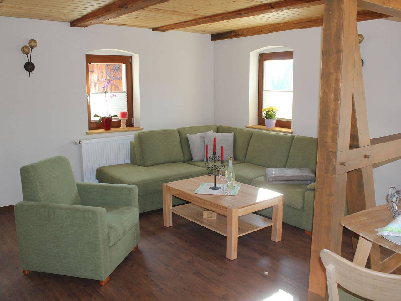 Ganze Ferienwohnung, Ferienhof Leuner Sandro - Ferienwohnung "Bockstein", 2 Schlafräume in Porschdorf, Bad Schandau