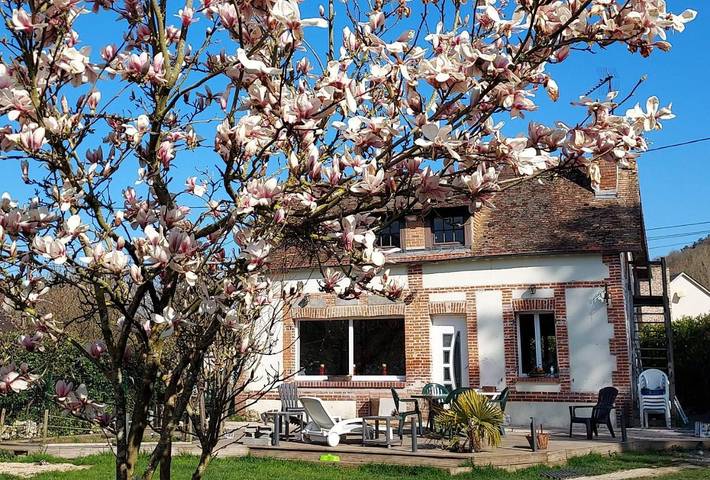 Location de vacances pour 4 personnes, avec Terrasse ainsi que Jardin et Vue à Heudreville-sur-Eure