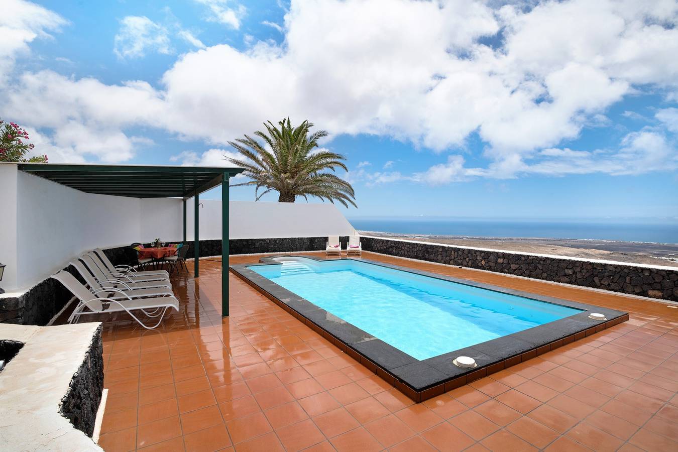Ganze Wohnung, Ferienwohnung "La Vega de Lanzarote 3" mit Meerblick, Pool und Wlan in Tías, Lanzarote