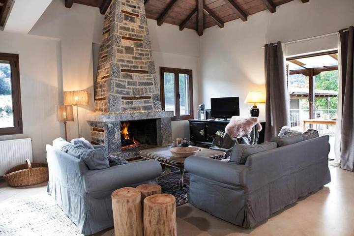 Chalet para 11 personas, con vistas además de jardín y balcón en Arcadia