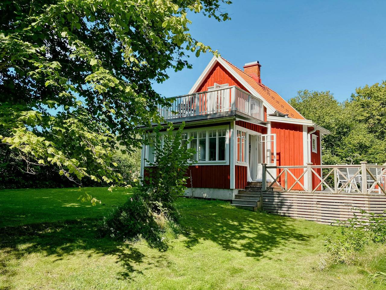 Ein Häuschen im Småland bei Linnés Råshult in Kronoberg