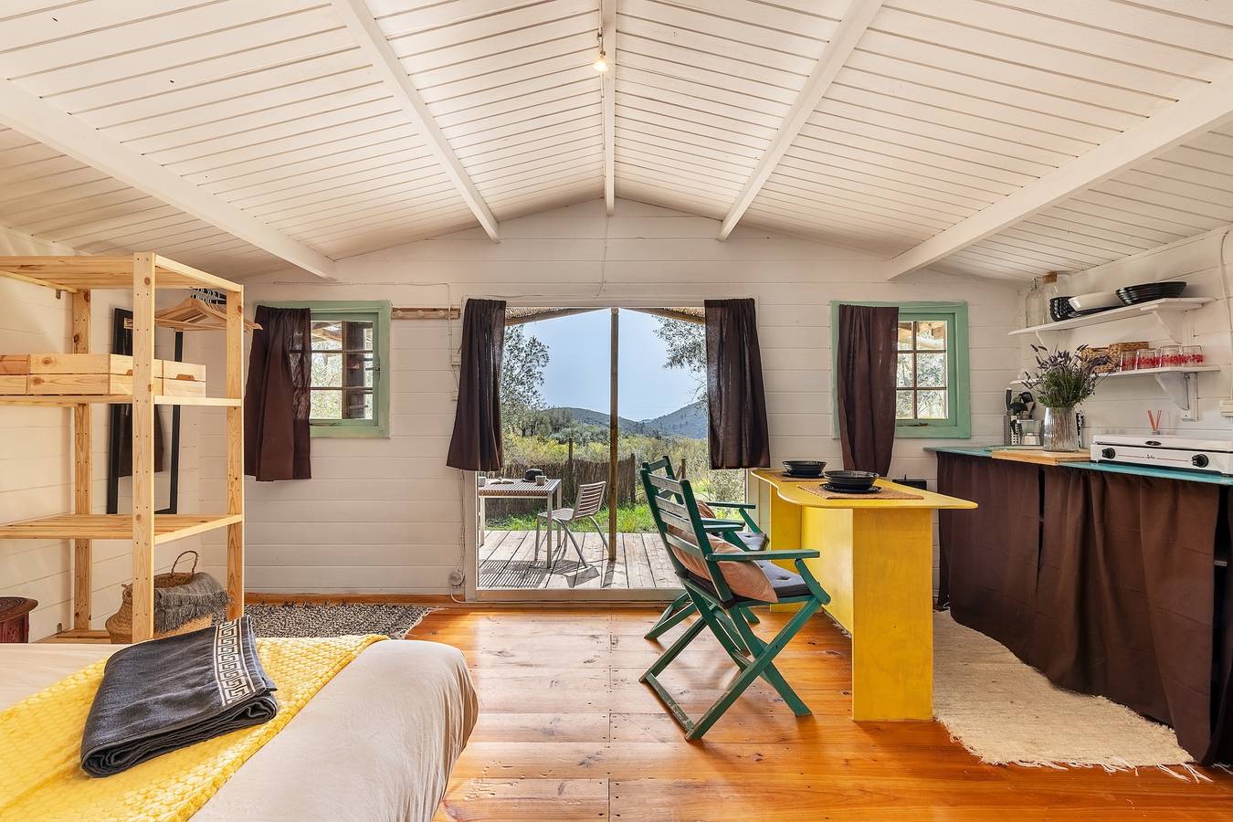 Ferienhaus "Cabaña Shadú" mit Bergblick, Gemeinschaftspool und Wlan in Lanjarón, Granada Provinz