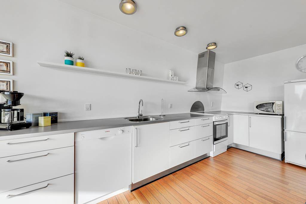 Hausboot mit wunderbarer Aussicht auf den Fjord in Hvide Sande, Holmsland Klit