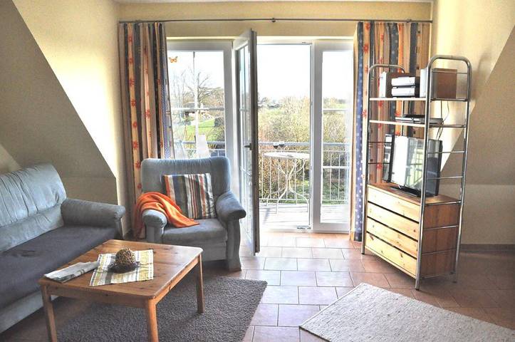 Ferienwohnung für 6 Personen, mit Balkon und Sauna sowie Ausblick