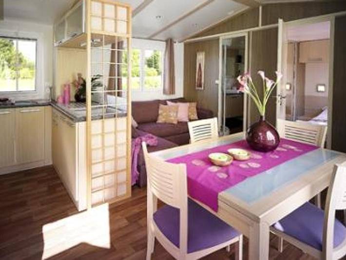 Camping Entre Terre et Mer  - Mobilheim 4 personen - Mobilheim Privilège (2 Zimmer) in Pont-Scorff, Côte des Mégalithes