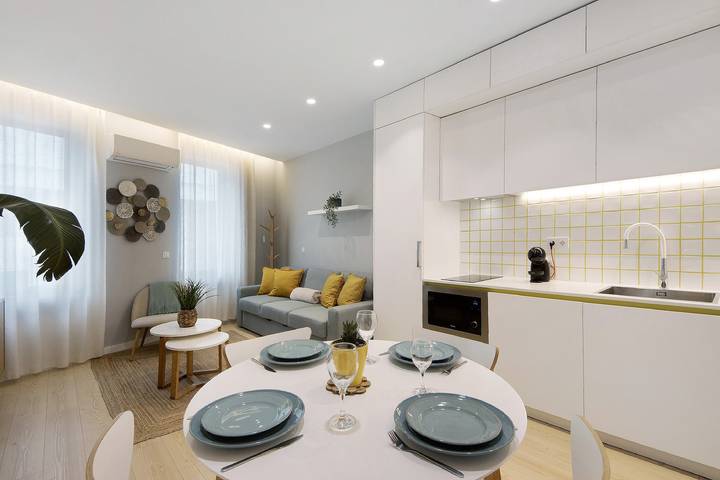 Ganze Wohnung, Apartment 'T1 Moliceiros Centro De Aveiro' mit Gemeinschaftsgarten, Wlan und Klimaanlage in Aveiro, Aveiro Distrikt