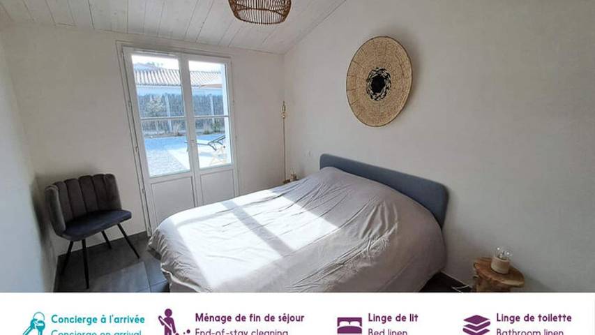 Gîte pour 8 personnes, avec jardin dans Plage De La Bosse L Epine - 4