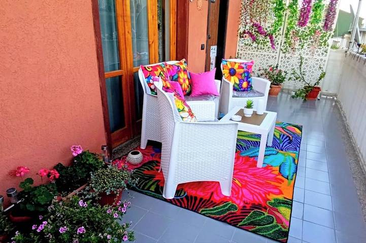 Ferienwohnung für 6 Personen, mit Balkon und Garten