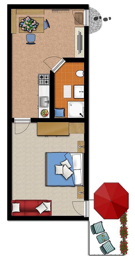 Ferienhaus für 2 Personen, mit Balkon und Whirlpool sowie Garten und Sauna in Bad Hindelang - 4