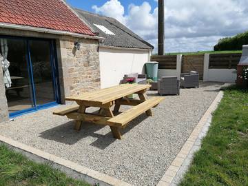 Gîte pour 2 personnes, avec terrasse et jardin dans le Finistère