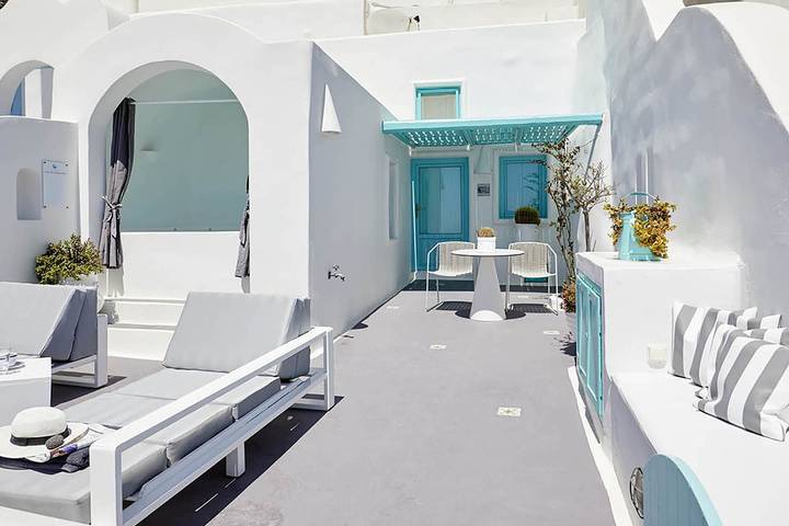 Location de vacances pour 3 personnes, avec terrasse et jacuzzi dans Firostefani - 3