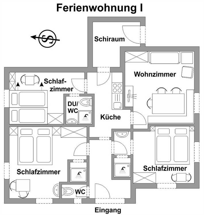 Ferienwohnung für 6 Personen, mit Terrasse und Garten in Tiroler Oberland - 4