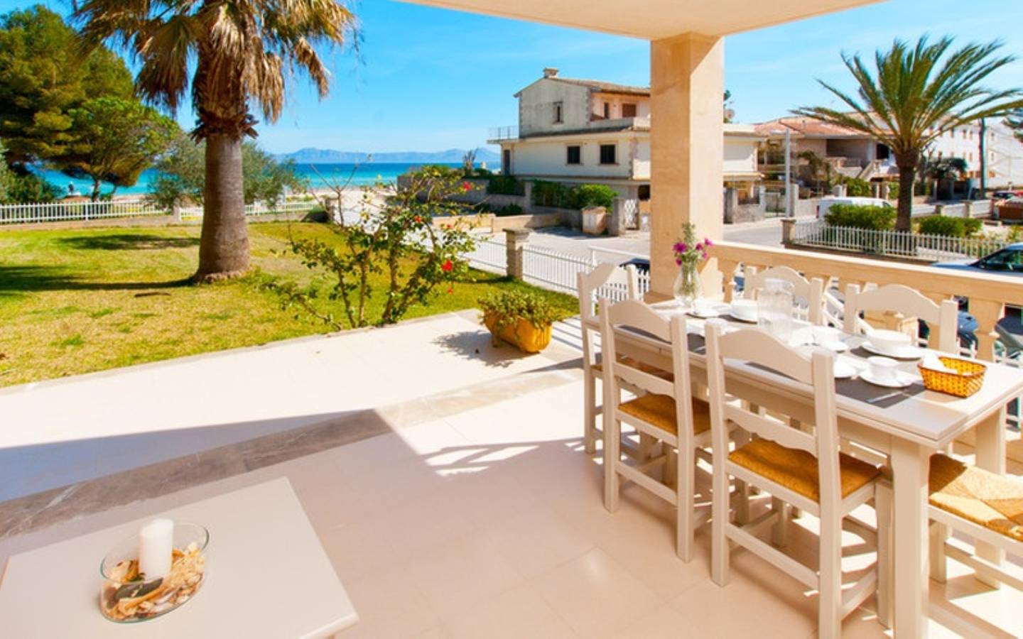 Ganze Wohnung, Ferienwohnung "Sun Of The Bay Vidalba-Bloq2 Apto 2" mit Meerblick, privater Terrasse und Wlan in Playa de Alcúdia, Alcúdia